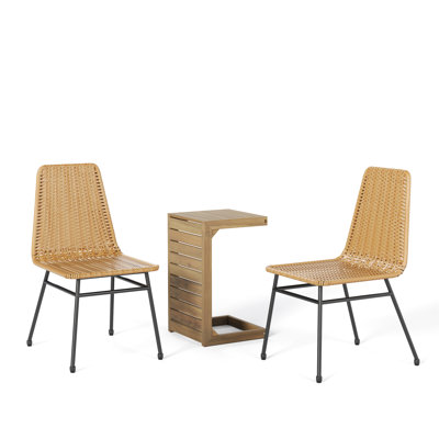 2 Brown Dining Seats With Iron Legs, Assembly Required Chairs  2 , Needed