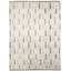 Tapis oriental crème moderne fait à la main 9 x 12