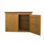 6 ft. W x 3 ft. D Solid Wood Horizontal Bike Shed-25698826