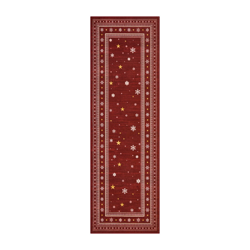 Rectangle Geometric Washable Area Rug, 60x180cm