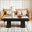 Rectangular Wooden Coffee Table with Water-Resistant Finish