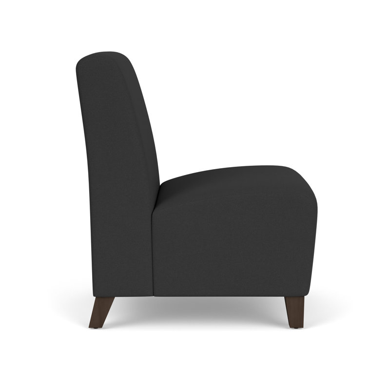 Chaise d'invité sans accoudoirs Siena, Mocha, Graphite portes ouvertes