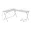 Dazenus White Finish Computer Desk-1781885370
