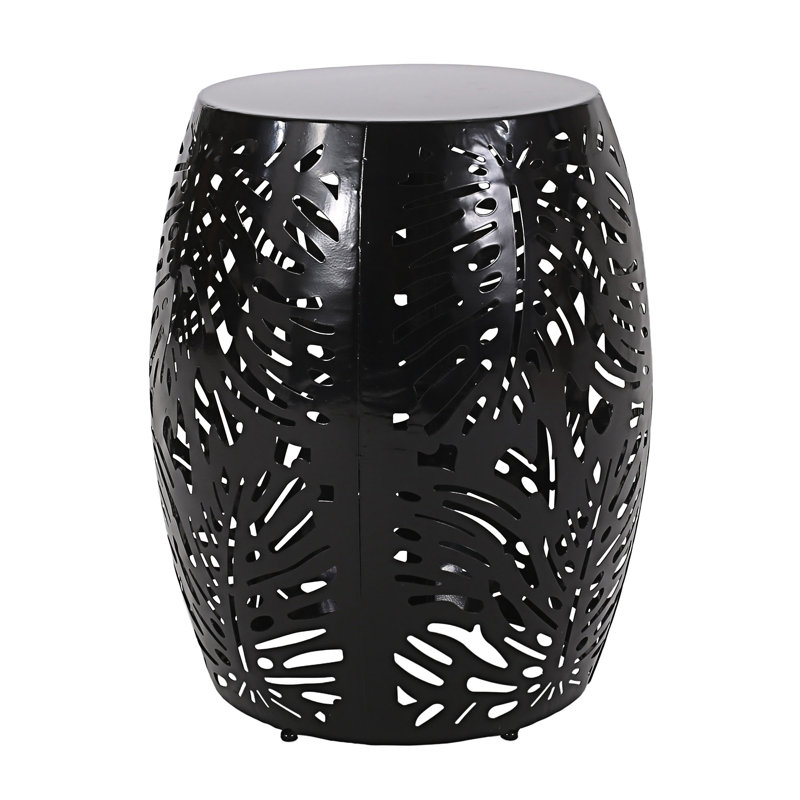 Outdoor End Table, Black