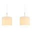 3 - Light Natural Geometric Pendant