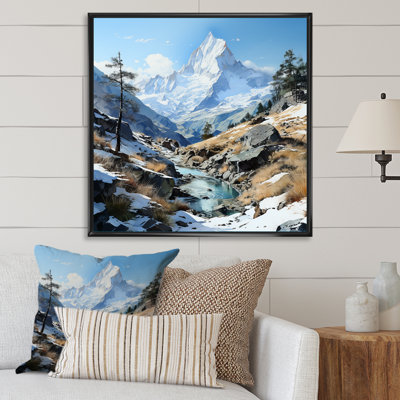 Impression sur toile Mountain Charm Creek In Winter I