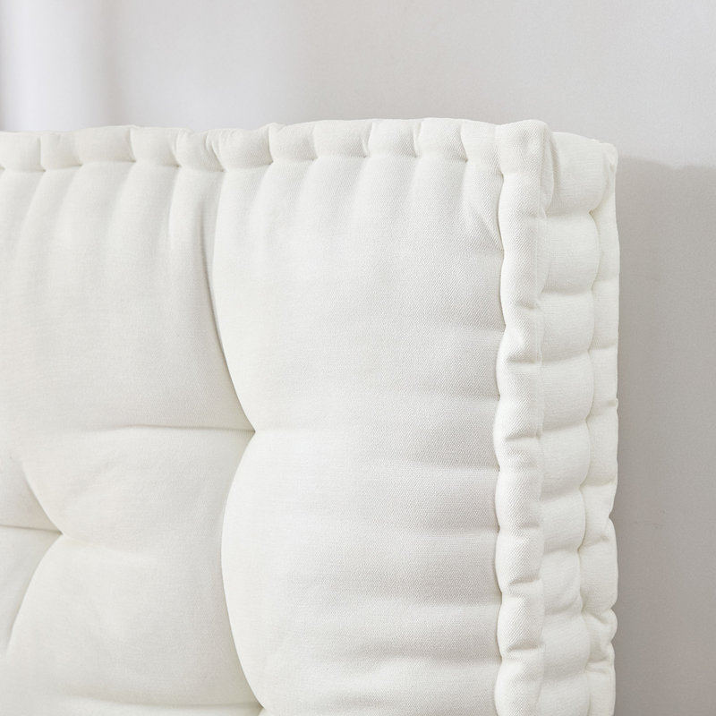 Rainha® - Classic Tufted College Headboard, White