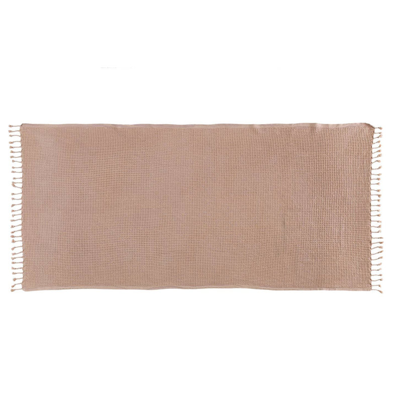 Serviette de bain gaufrée Kafthan, Brun