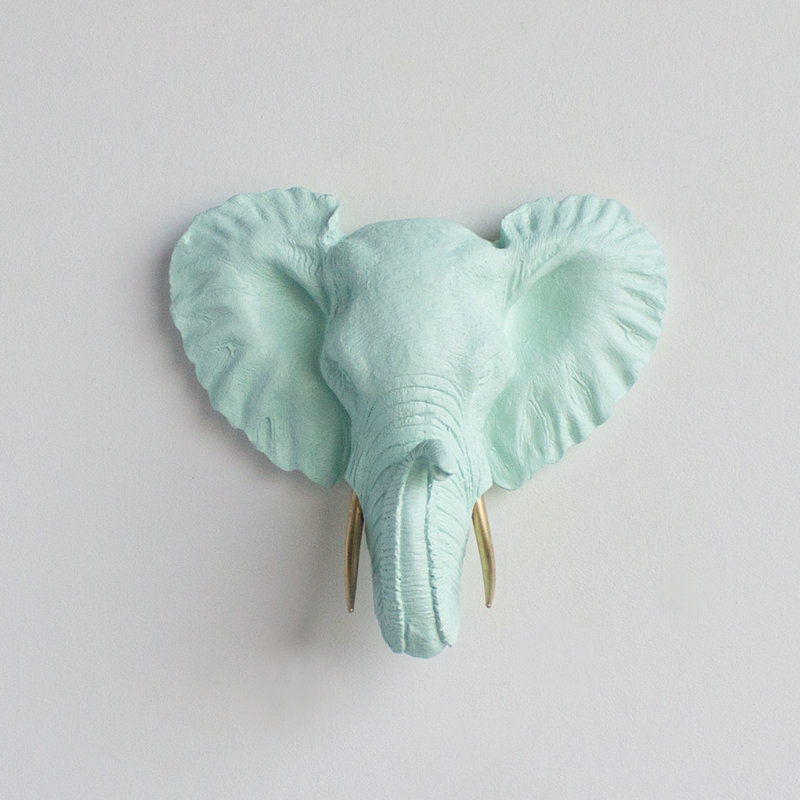 Handmade Boho Wall Decor on Resin, Seafoam/Gold