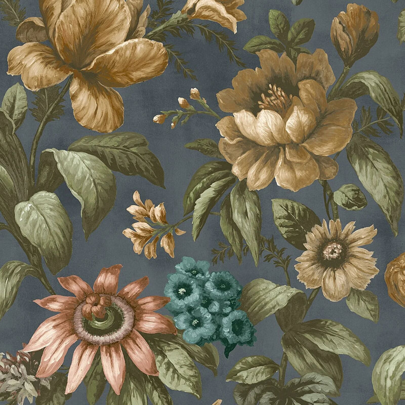 Superfresco Easy Gardenia Floral Wallpaper, Blue