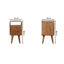 Patoma 30cm W Solid Wood Bedside Table