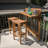 Bushnell Solid Wood Bar Set with Stools-27764960