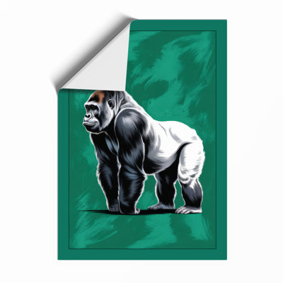 Silverback Strength Modern - Framed Print