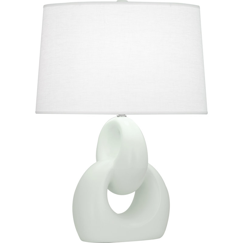 Fusion Table Lamp, 27" H x 11.25" W x 11.25" D, Celadon