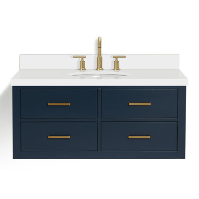 Ensemble de meuble-lavabo mural simple 43 po Macmullin