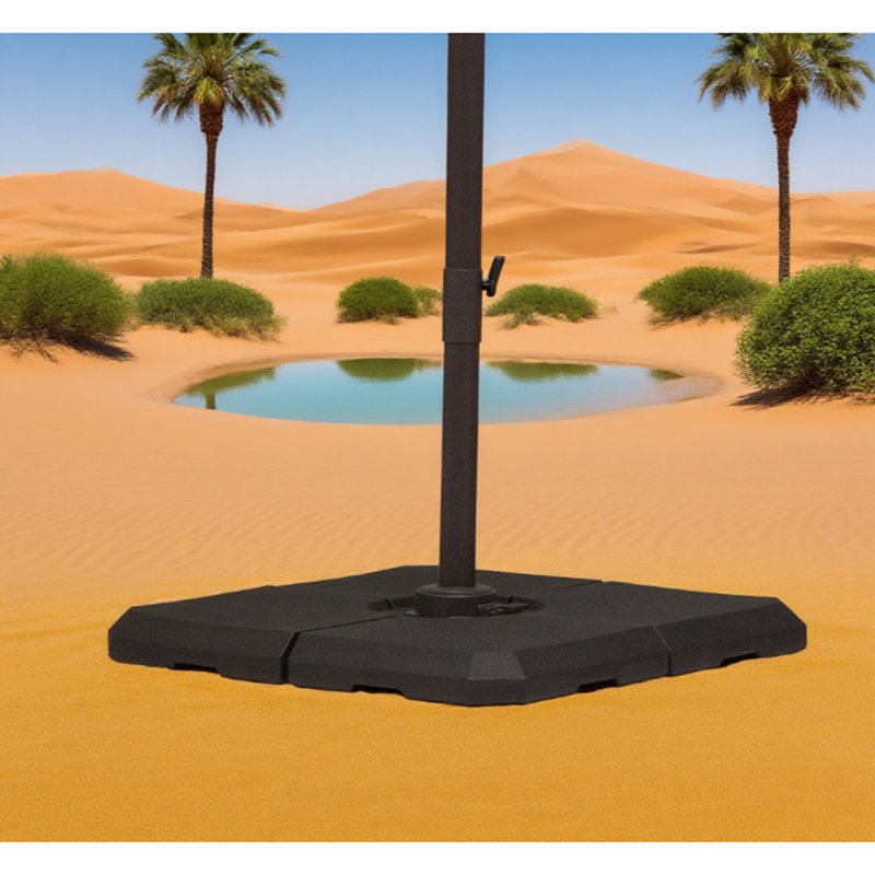 Base de porte-parapluie robuste en porte-à-faux décalée