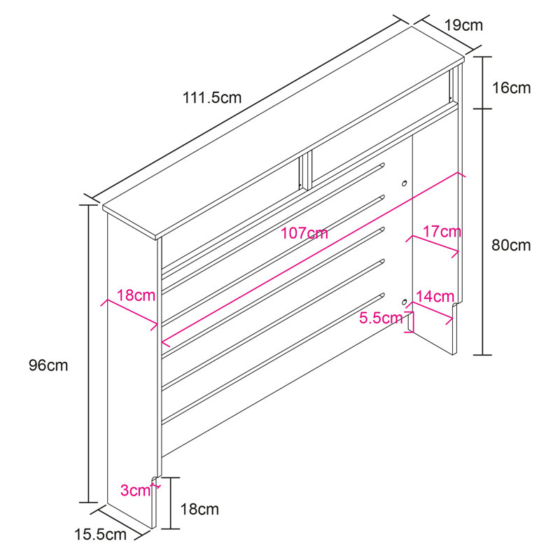 Marzia Medium Radiator Cover