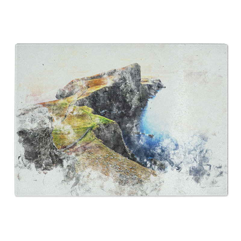 Tempered Glass Lighthouse in the Isle of Skye Chopping Board, 20 cm x 28.5 cm
