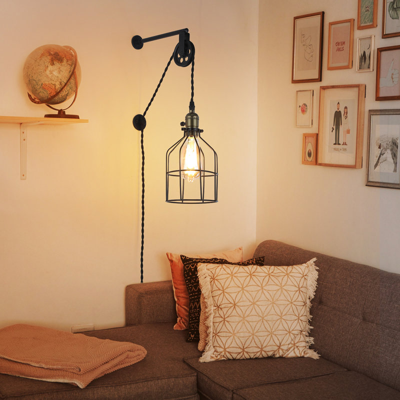 Lampe murale à cage Avadna