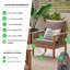 Ensemble de conversation de jardin en bois massif pour 4 personnes Vita - Table de patio moderne et chaises