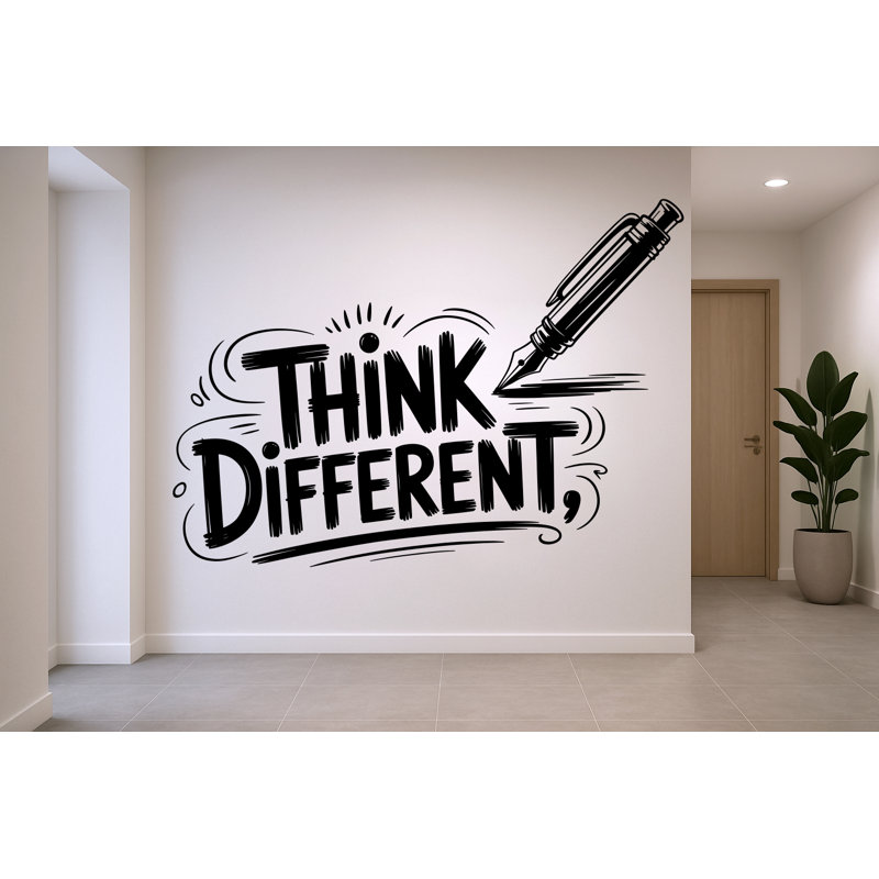 Pensez-y différents autocollants muraux, autocollant de motivation, travail d'équipe, décoration murale bureau, Bourgogne