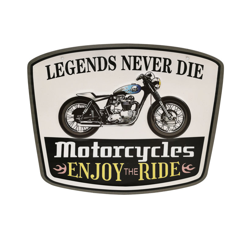 Décoration murale Legends Never Die Tin