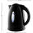 OVENTE Electric Kettle + 2-Slice Toaster Combo, 1.7L Water Boiler with Auto Shut-Off and Boil Dry Protection, Toasting Machine with 6-Shade Settings and Removable Crumb Tray, Black KP72B + TP2210B