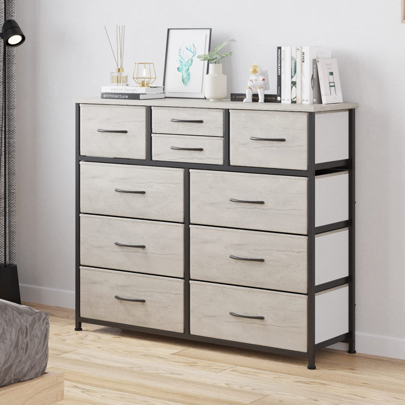 Commode double 39 tiroirs Lothair, Gris