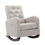Chaise berçante confortable à haut dossier en polyester de conception moderne Essential