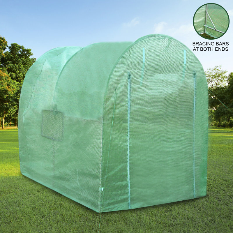 Akaysia 9 Ft W x 6.5 Ft D Greenhouse, 6.6' W x 8.2' D