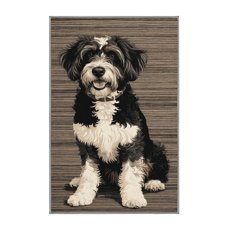  Tapis lavable pour chiens d'eau portugaise, Tapis de couloir 2 pi x 4 pi