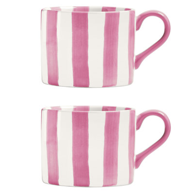 Stripes Stoneware Coffee Mug