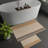 Ultra-Soft Bathmat Set (2 Pieces), Beige, 19.7 x 23.6 inches & 23.6 x 39.4 inches | 100% Polyester, 650 g/m², 0.2 in Pile Height | Non-Slip Dot Base, Machine Washable, Perfect for Bathroom Comfort & Safety