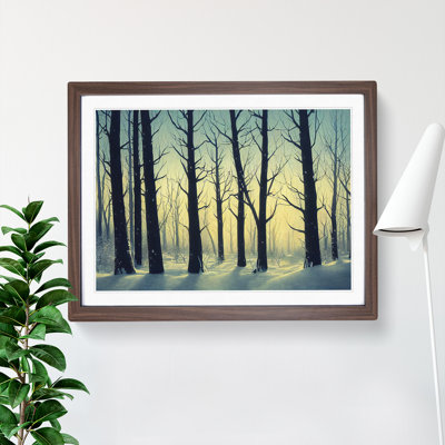 Animated Winter Forest - Single Picture Frame Print