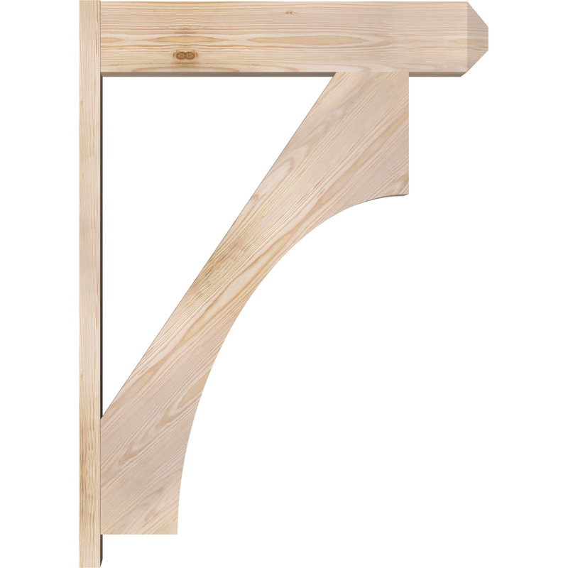 Persienne en bois rustique Westlake Craftsman, P 36 po x H 36 po, Sapin Douglas de 7 1/2 po (lisse)