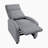 Yailem 27" Modern & Contemporary Corduroy Push Back Reclining Chair with Push-Back Motion, Pocket Coil Seating & Solid Wood Frame-1484678871