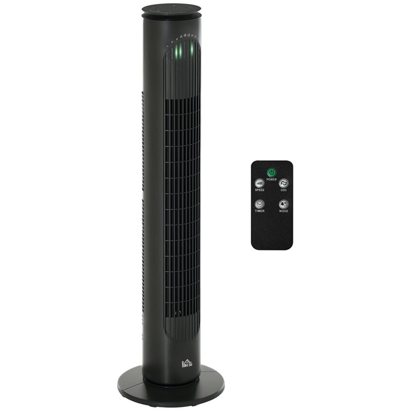 Natale 77 cm Oscillating Tower Fan, Grey