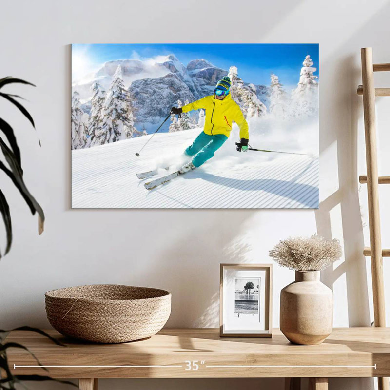 Descente de ski alpin, H 16 po x l 24 po
