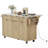 55.5" Fluted Kitchen Island with Storage-1034184193