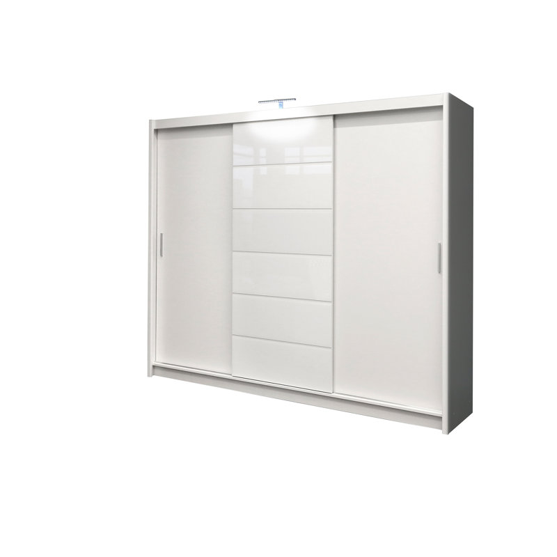 Manufactured Wood Wardrobe, White