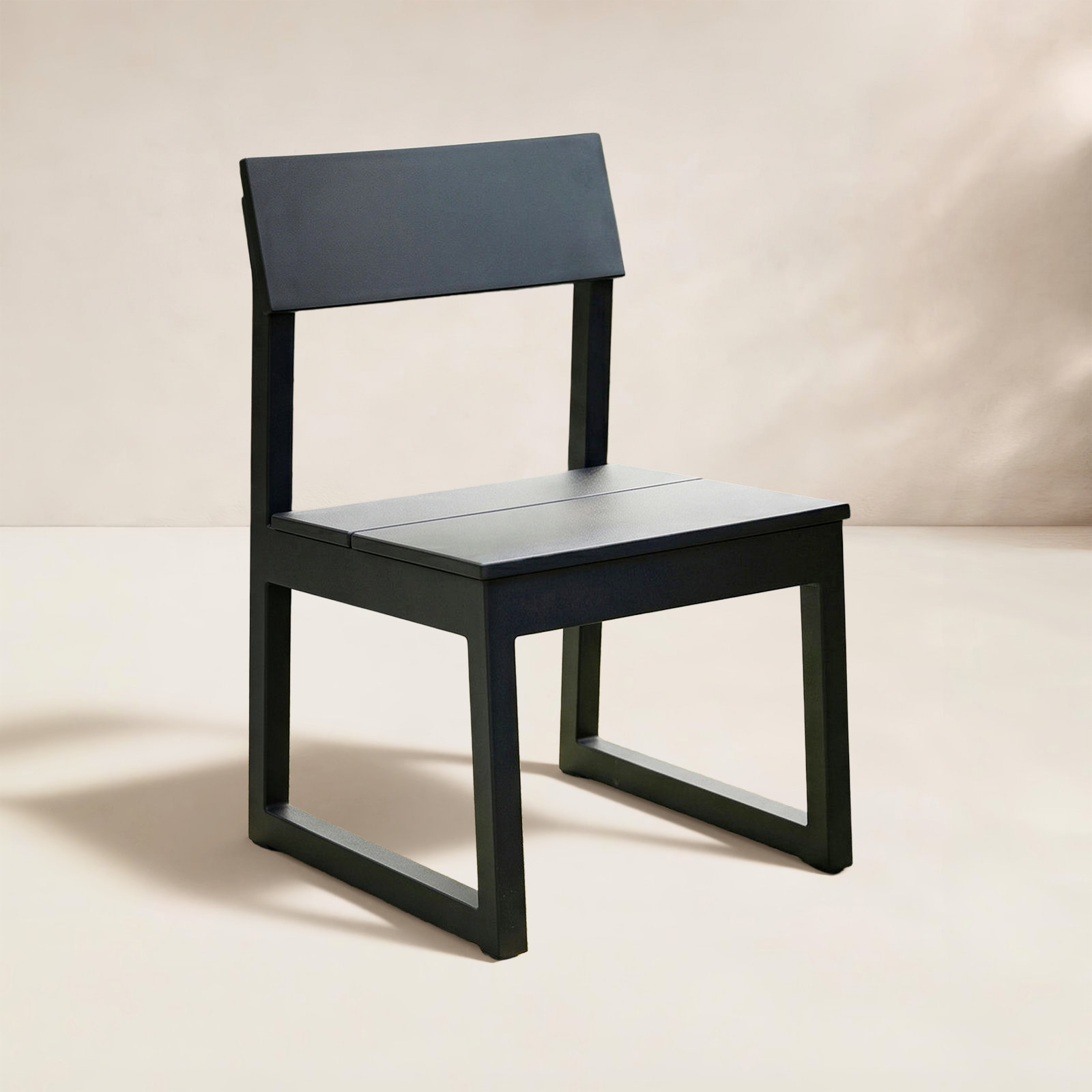 POLYWOOD® Edge Patio Side Chair, Black