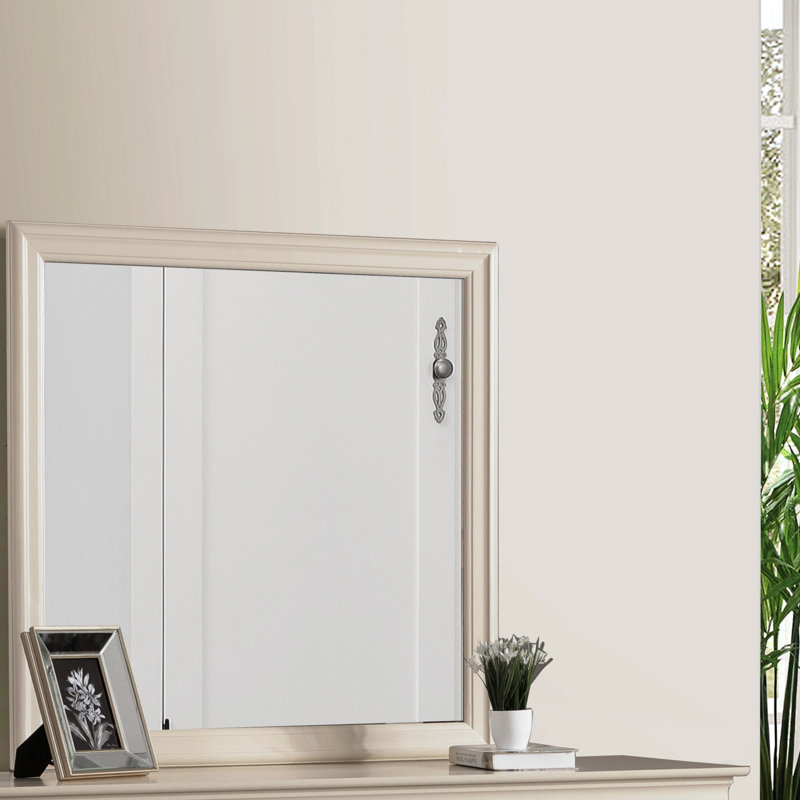 Miroir Louis Phillipe G3175-M, beige, Square, Beige, 38.03" x 38.03"