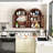 Wall Mounted Arched Cabinet With Glass Doors-1197676652