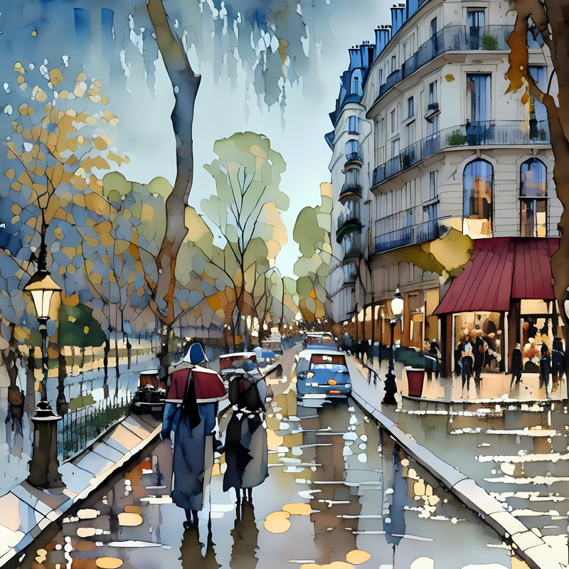 Bordeaux Morning, 36" H x 36" W