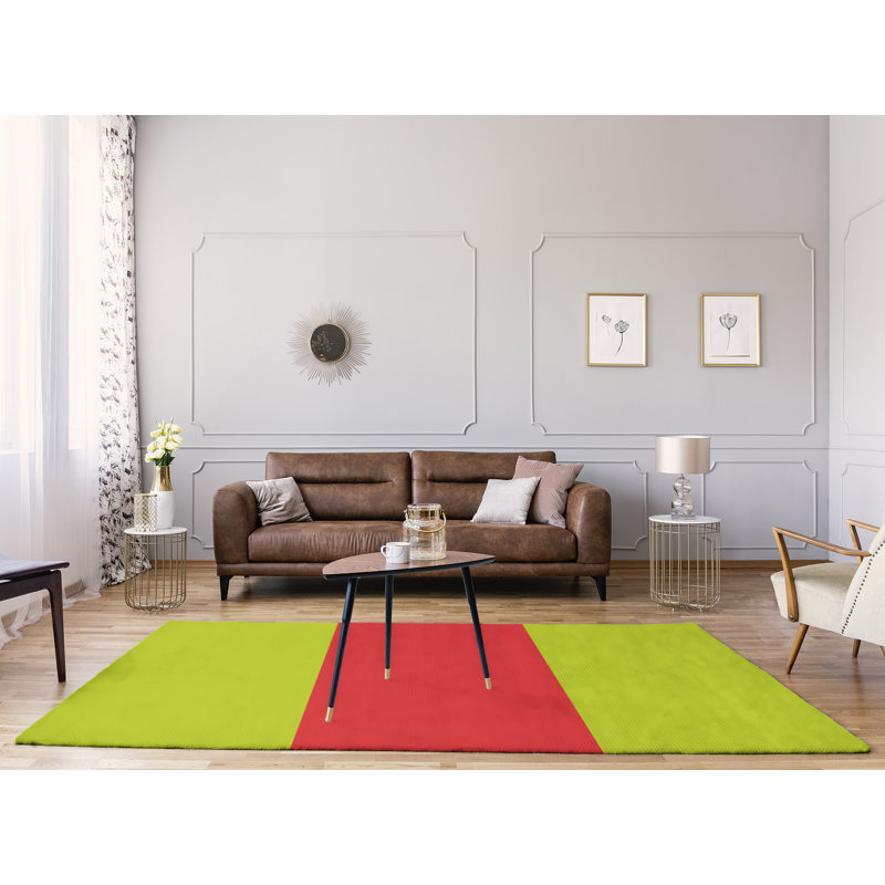 Tapis vert/rouge torche volts, Rectangle 9 pi x 12 pi