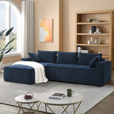 Canapé modulaire en L Chenille