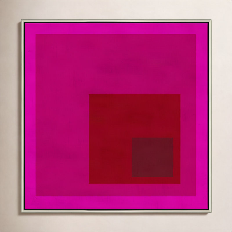 Albers Influence Giclee Print, Light Gray, No Mat, 41.5" H x 41.5" W x 1.75" D