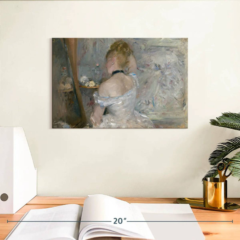 Femme Leisha à sa toilette, H 8 po x l 12 po