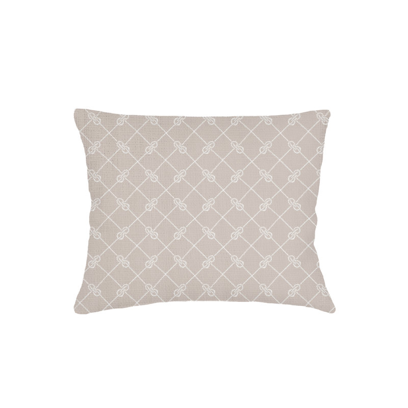 Printed Pillows Linen Pillow Cover, Beige, Rectangle 20" H x 26" W, Pillow Cover Only - No Insert