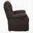 Madden Upholstered Glider Recliner in Brown